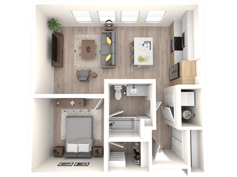 3D Floor Plan Image of 1F